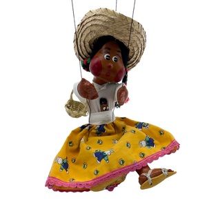 Mexican Folk Art Marionette Doll Puppet